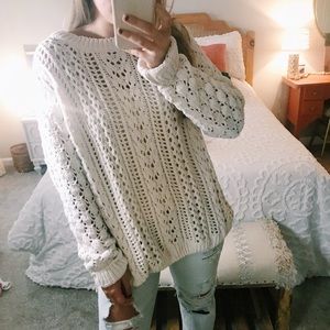 Forever 21 Cream Sweater sz 2XL